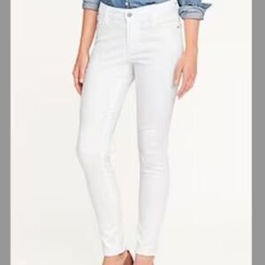 Old Navy Women's White Skinny Jeans NWT